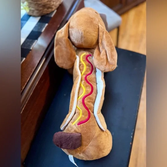 Large Hot Dog Dachshund Plush Squeaky Toy – Dachshund | Pet Gift - Picture 6 of 6